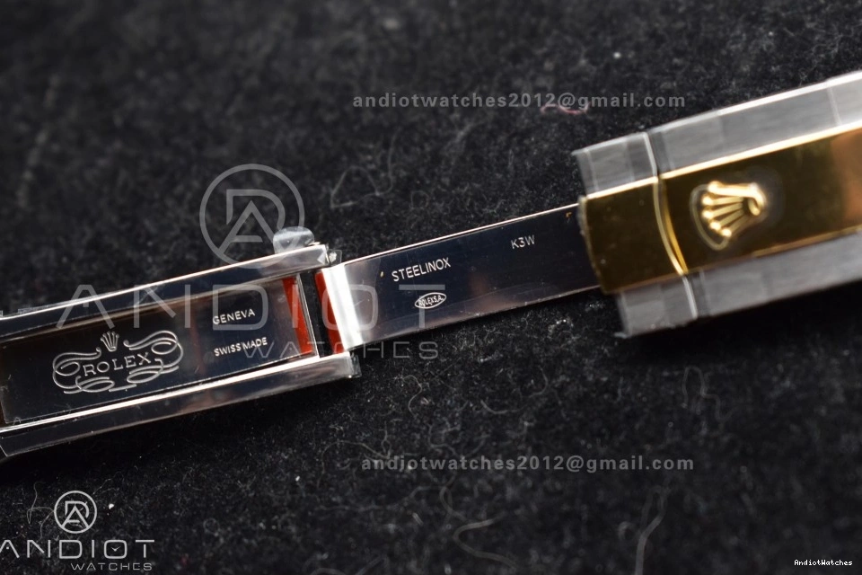 YG 126333 Oyster SS Dial Efficient Edition Steel SS 614 Roman DateJust A 1:1 41 904L YG Green GMF Bracelet on Gray Best 0408